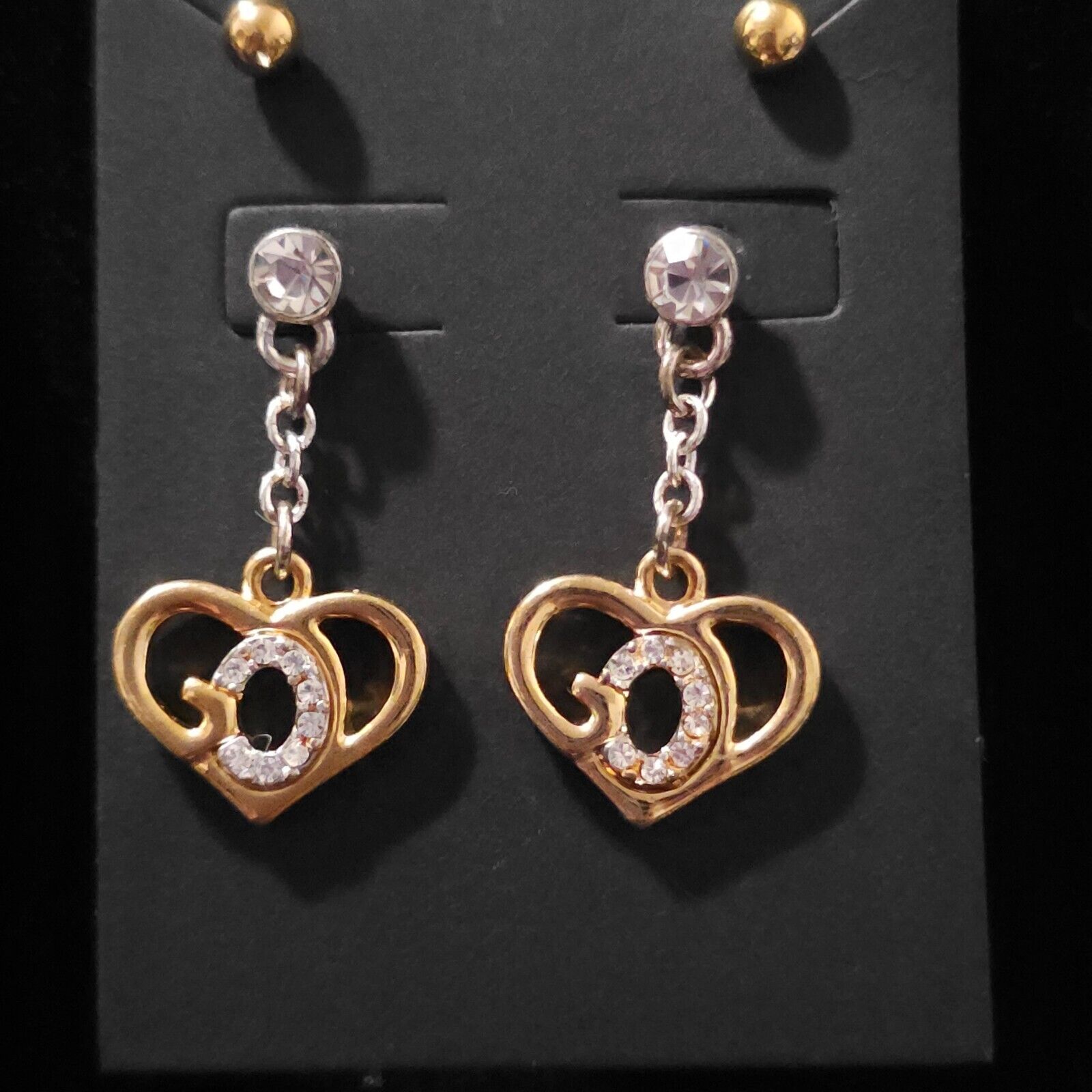 God's Heart Crystal selling Earrings