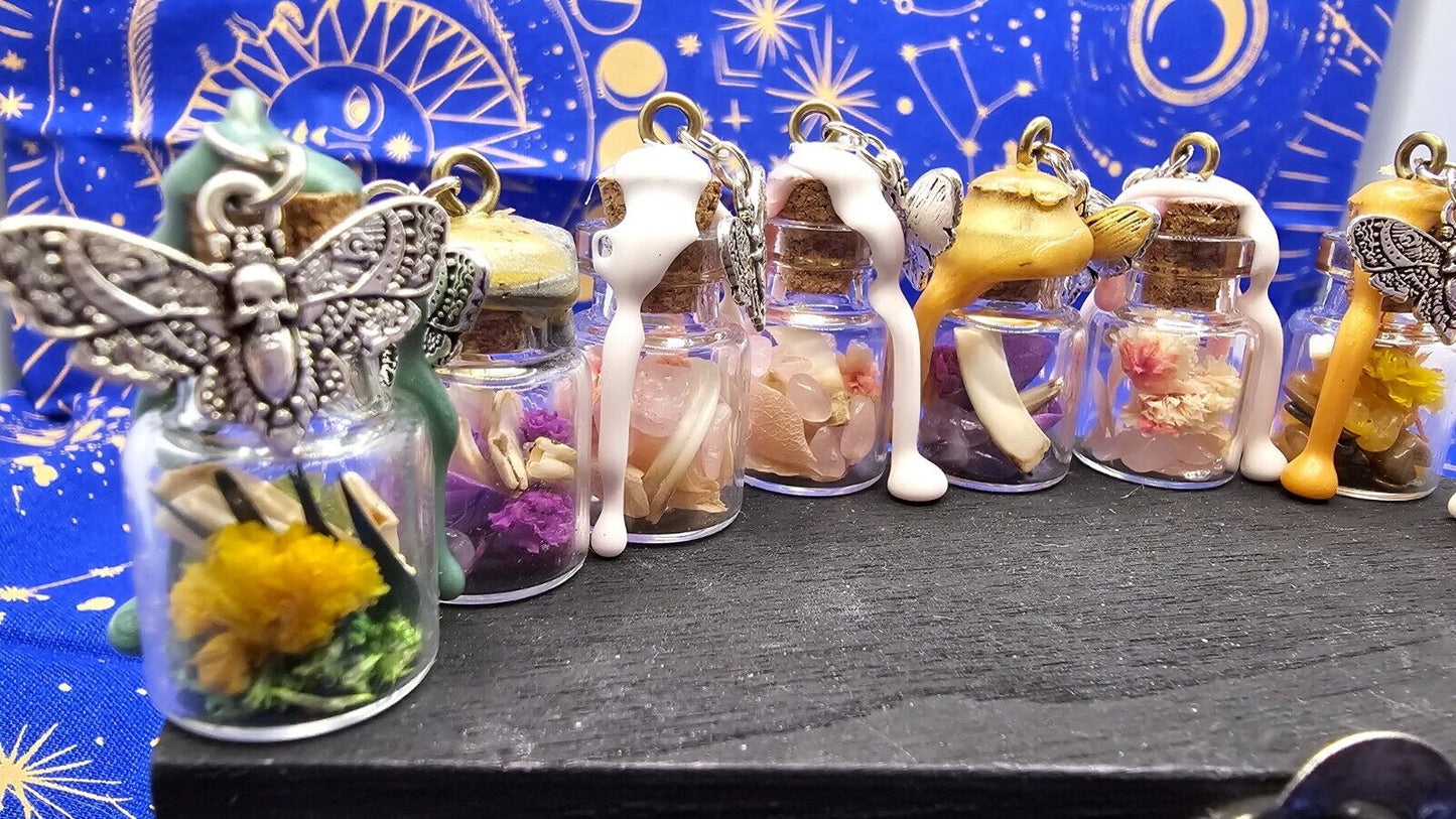 Animal Bone Preserved Spell Jars Charms